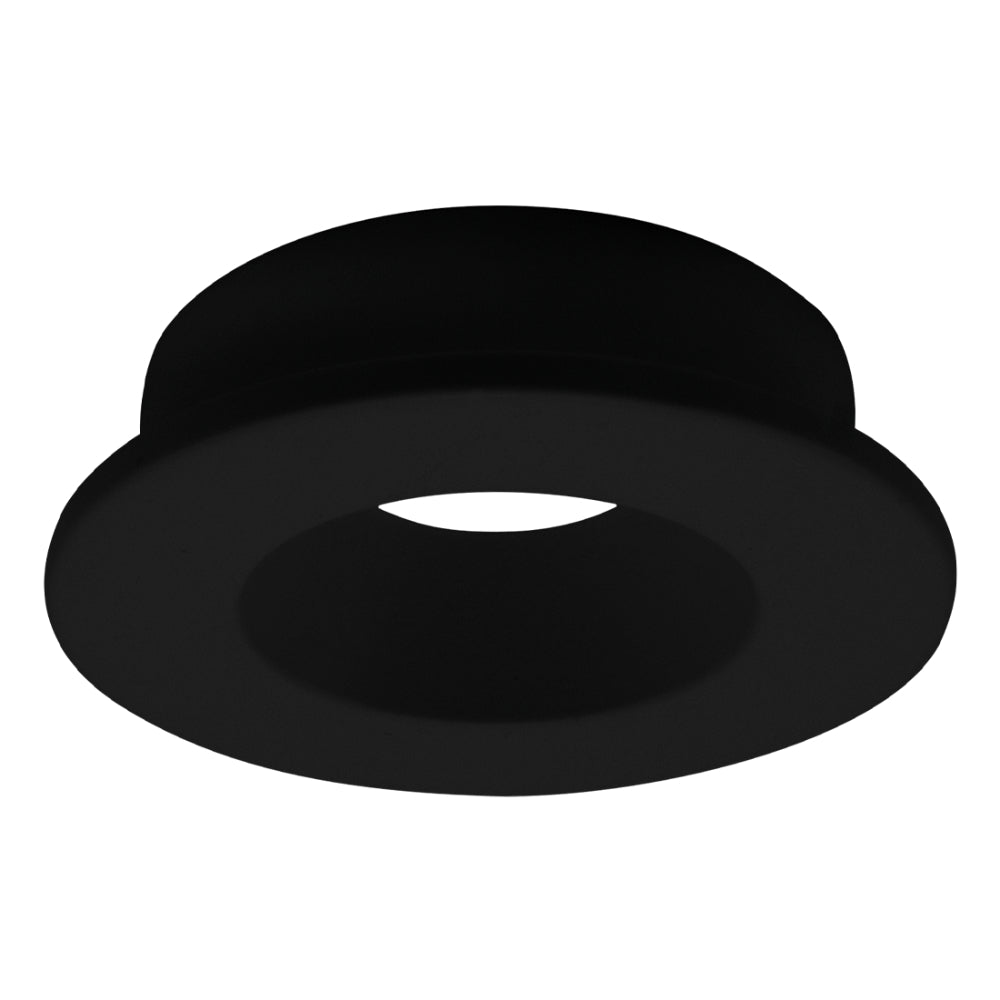Luxrite 1" Regressed 5CCT Interchangeable Canless Spotlight Round Black Trim