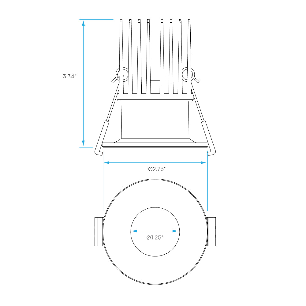 Luxrite 1" Regressed Canless Spotlight - 5CCT Selectable High Output Additional Image 4