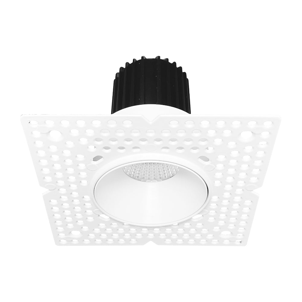 Luxrite 1" Regressed Trimless Push N' Lock Spotlight - CCT Selectable