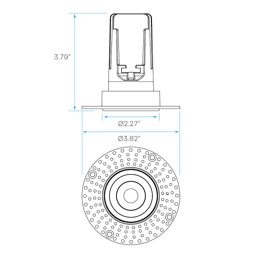 Luxrite 1" Trimless Spotlight - CCT Selectable High Output Additional Image 5