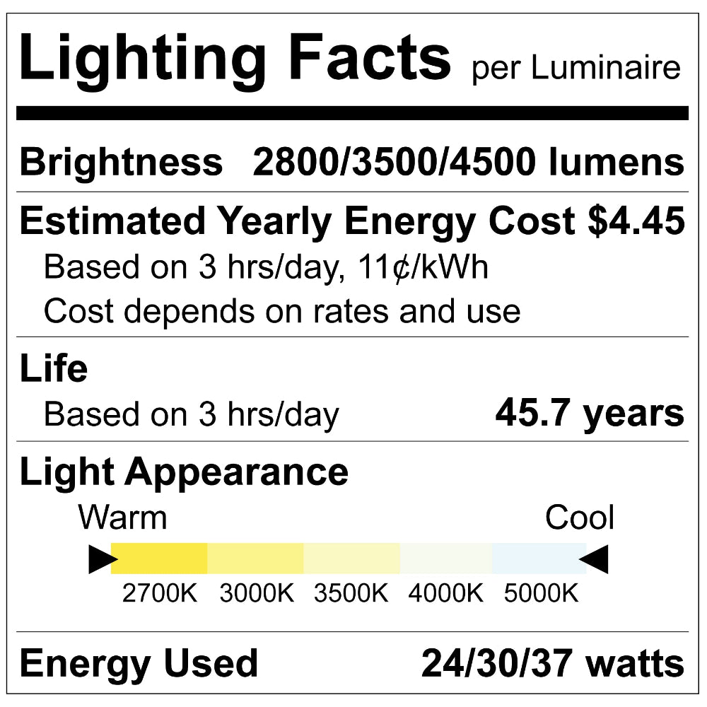 Luxrite 10" 5 CCT & 3 Wattage Selectable - Universal Voltage/Dual Dimming Commercial Downlight Additional Image 6