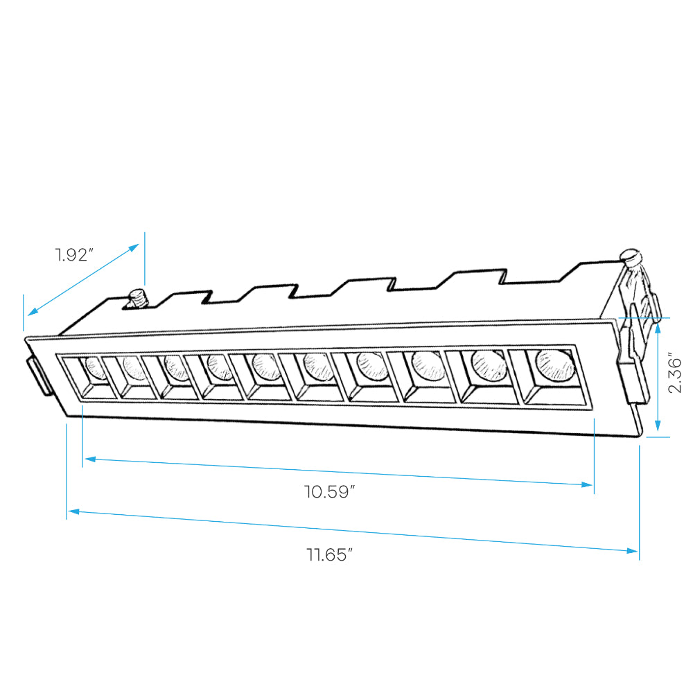 Luxrite 10 Canless Architectural Multilight - CCT Selectable Additional Image 1