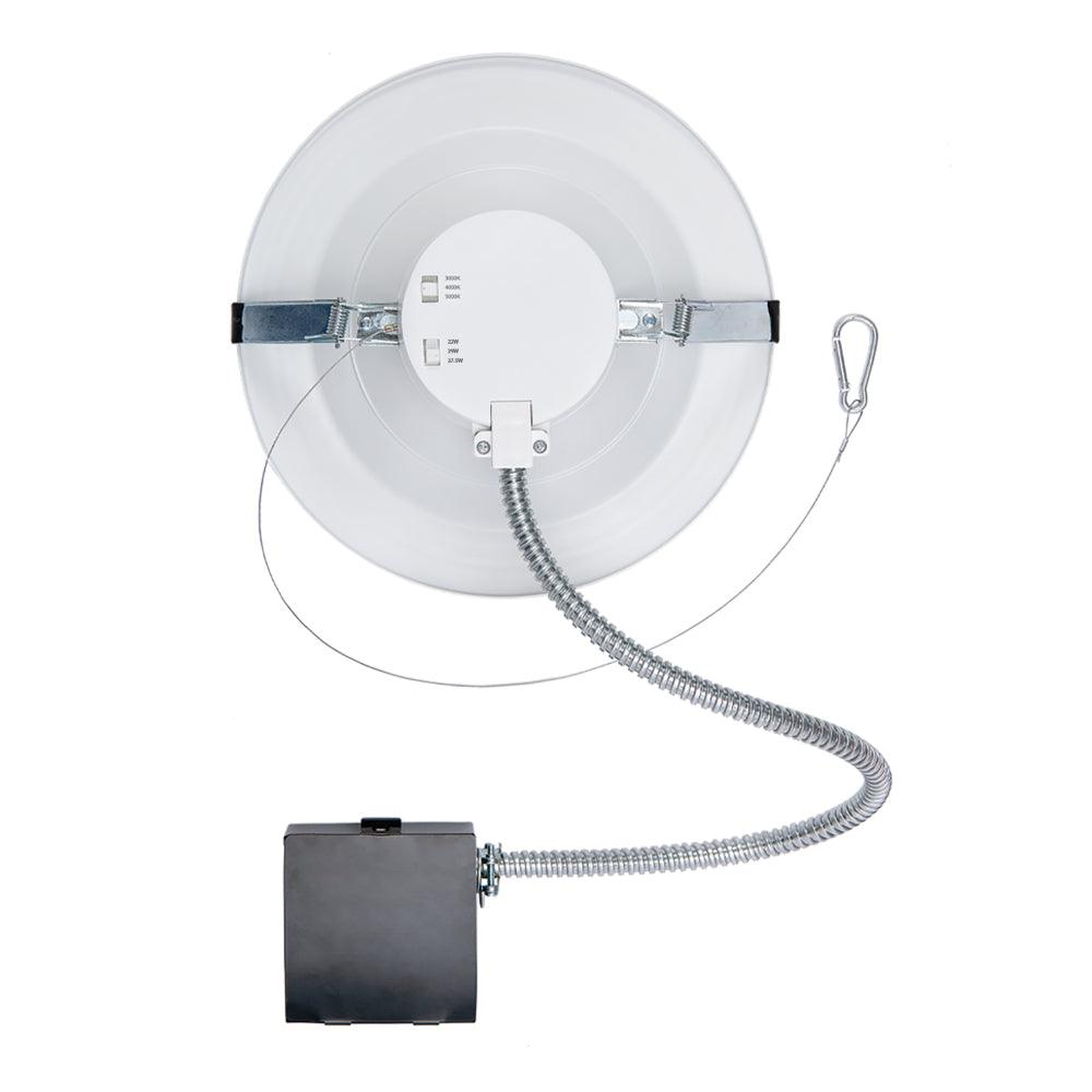 Luxrite 10" Wattage Selectable 3CCT Commercial Downlight Additional Image 4