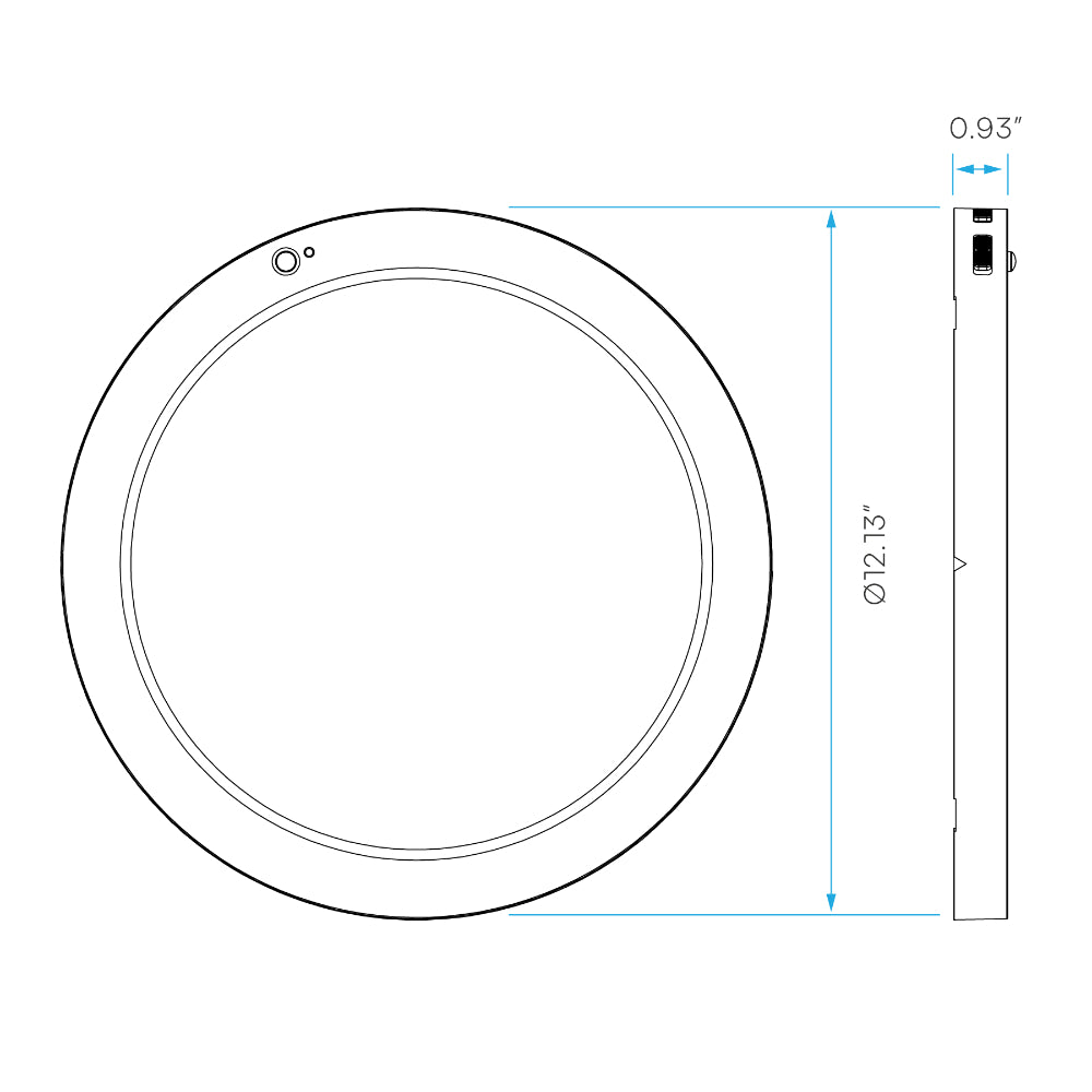 Luxrite 12" Adjustable PIR Sensor Slim Bi-Level & Standard Option - CCT Selectable Additional Image 4