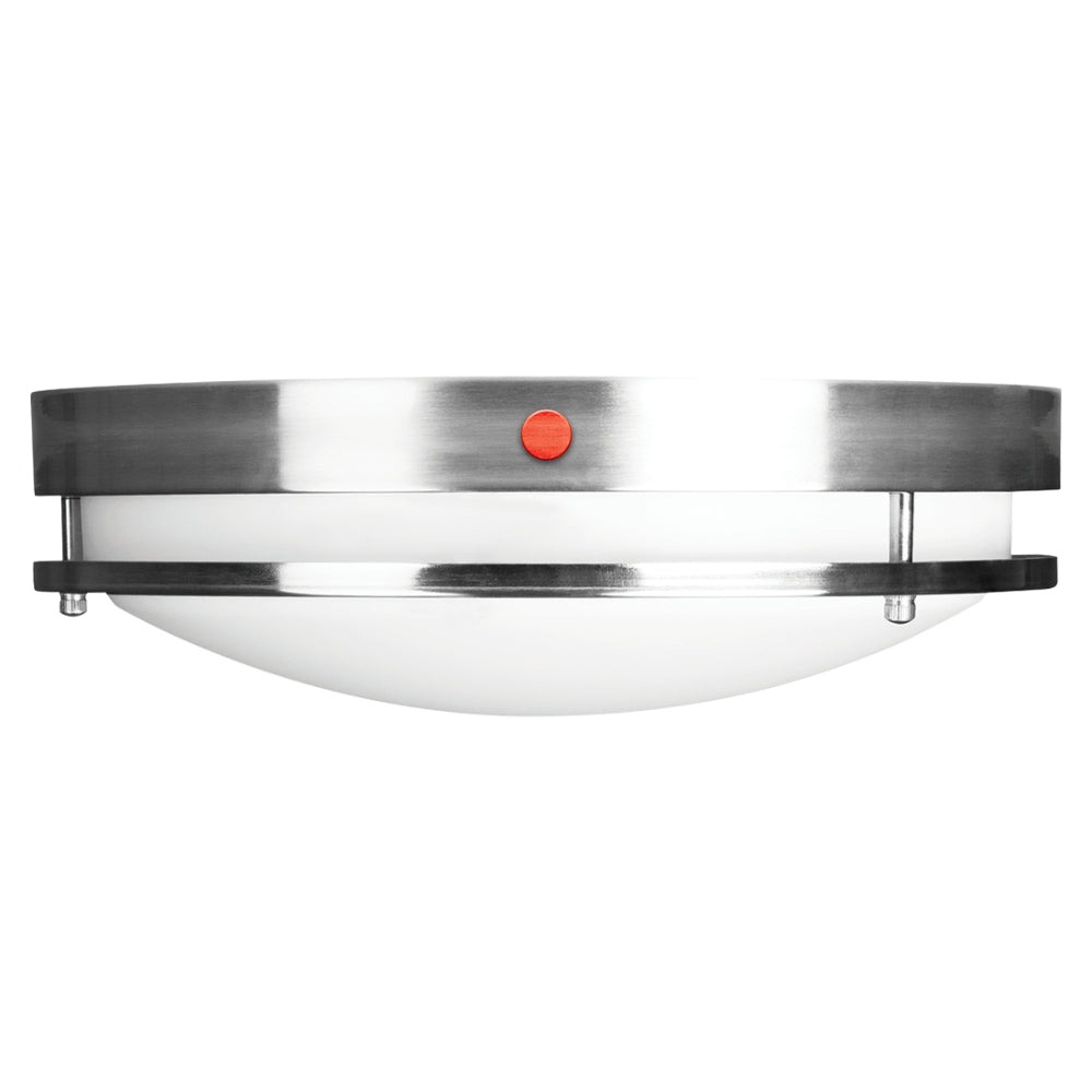 Luxrite 12" Double Ring 5CCT 120-277V 0-10V Emergency + Motion - Brushed Nickel Additional Image 1