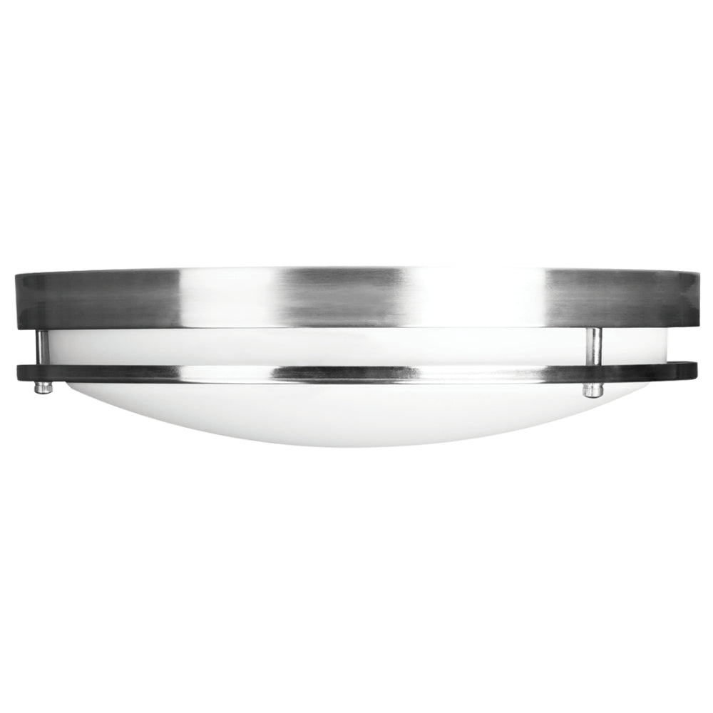 Luxrite 16" Double Ring 5CCT 120-277V 0-10V Deep Collar - Brushed Nickel Additional Image 1