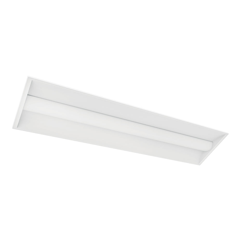 Luxrite 1x4 Center-Basket Troffer 5CCT & 5 Wattage Selectable