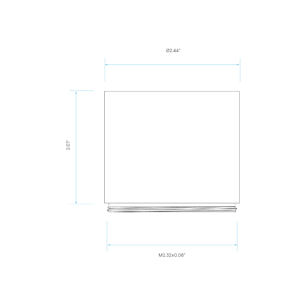 Luxrite 2.5" Cylinder System - 2" Extender Additional Image 2