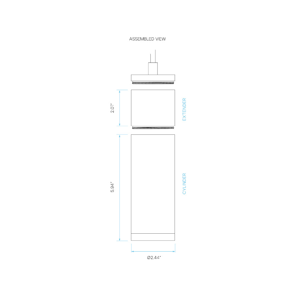 Luxrite 2.5" Cylinder System - 2" Extender Additional Image 3