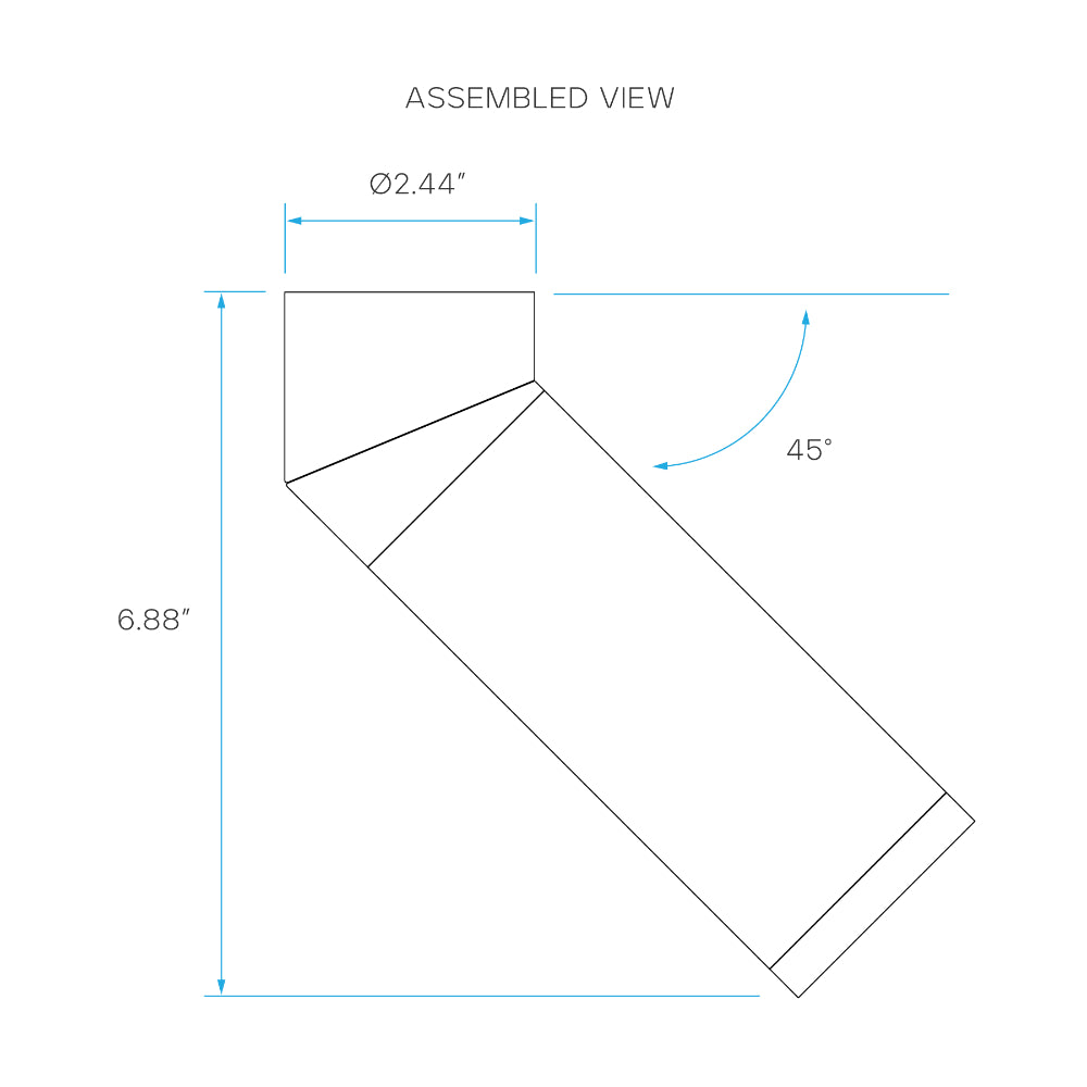 Luxrite 2.5" Cylinder System - 45&ordm; Adjustable Extender Additional Image 3