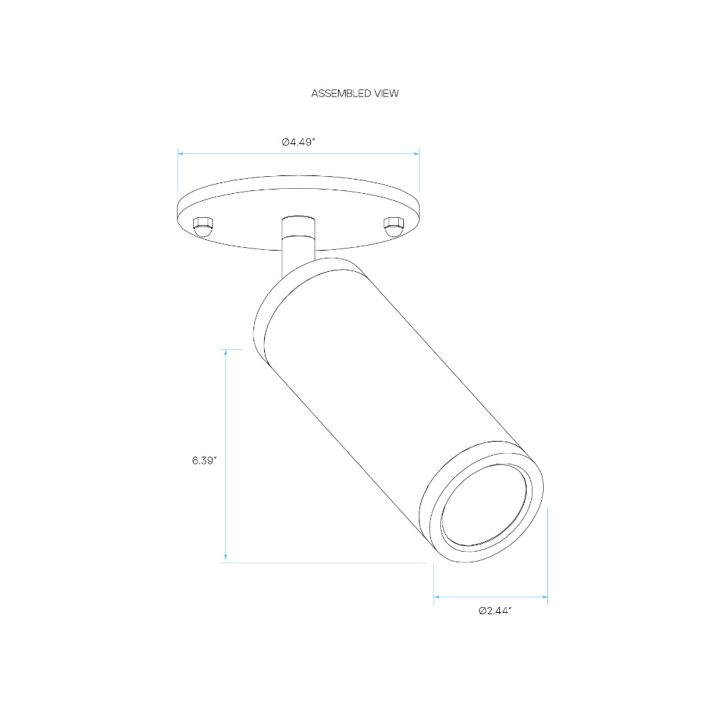 Luxrite 2.5" Cylinder System - Surface Mount Monopoint Additional Image 3