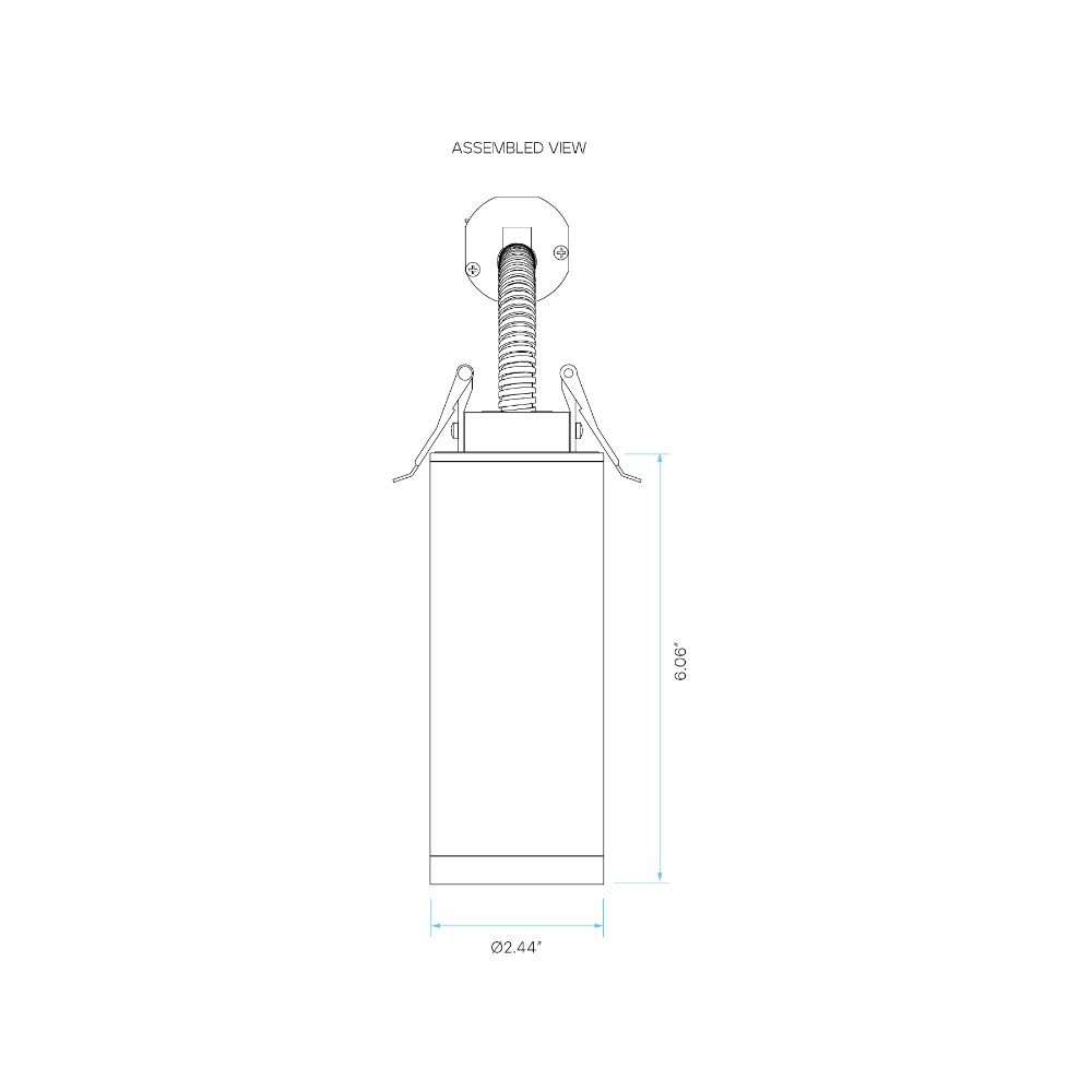 Luxrite 2.5" Cylinder System - Trimless Mount Additional Image 3
