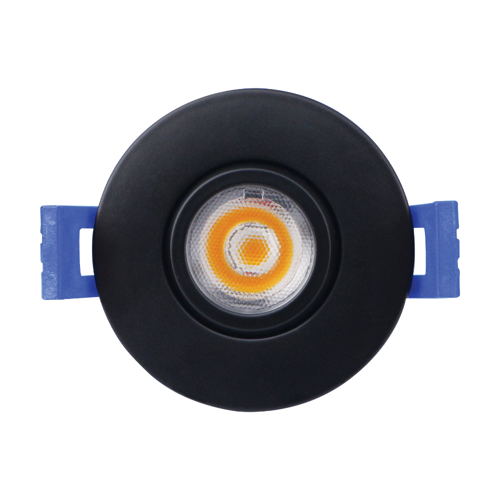 Luxrite 2" Gimbal Round 5CCT Canless Spotlight - Black Finish Additional Image 3