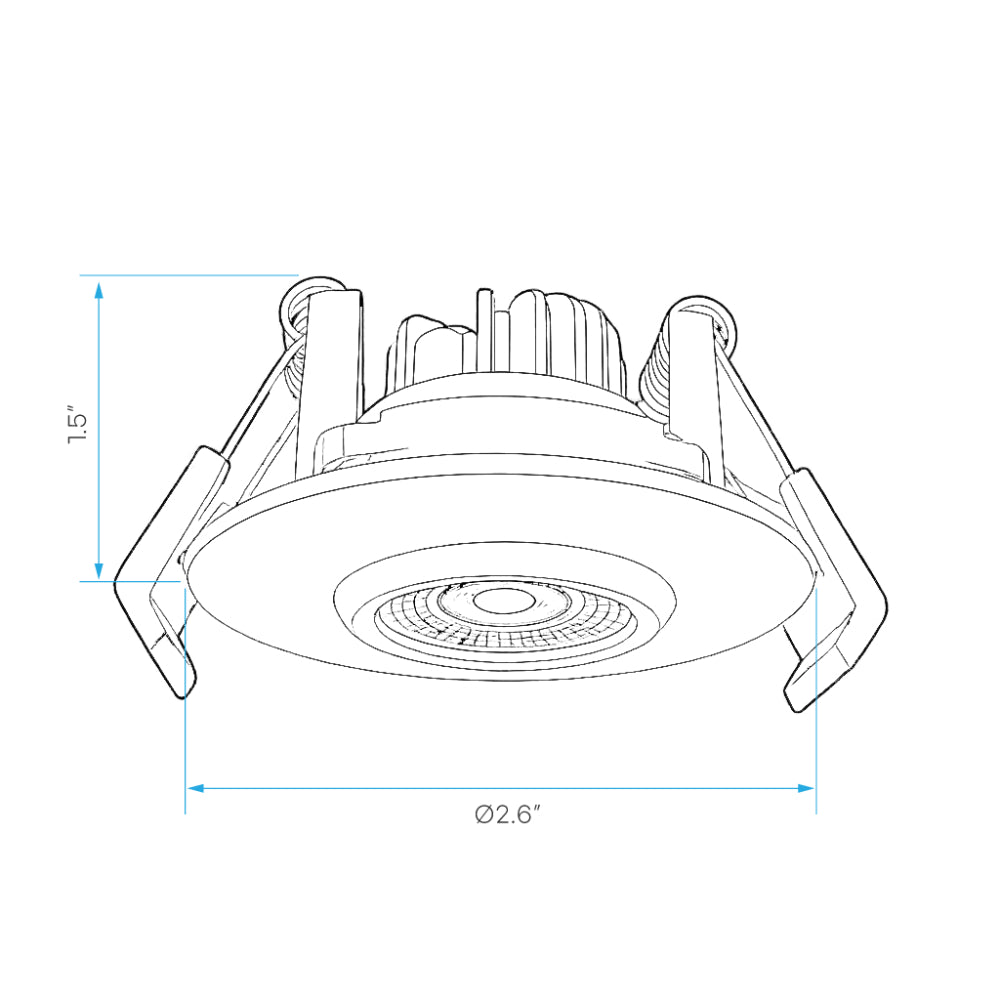 Luxrite 2" Gimbal Round Canless Spotlight - 5CCT Selectable Additional Image 7