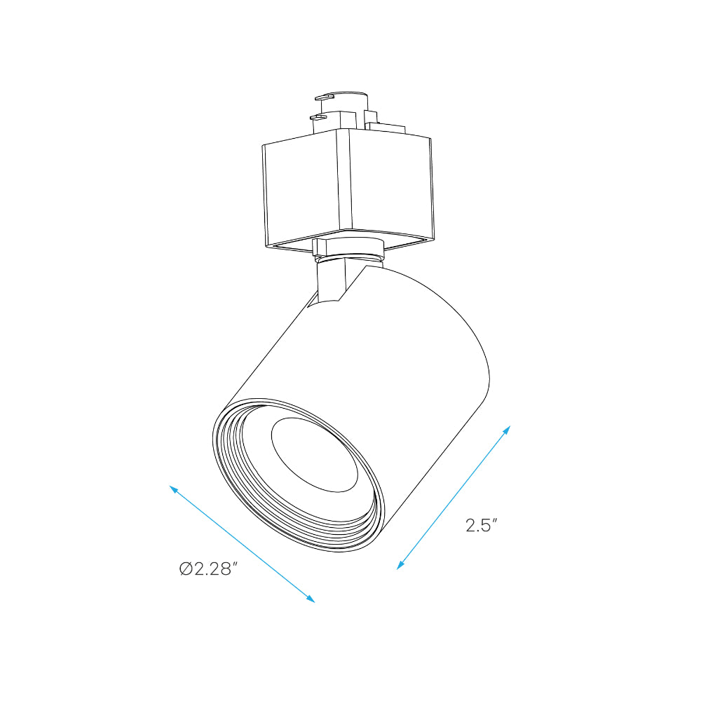 Luxrite 2" H-Track Head - 5 CCT Selectable - Square Additional Image 8