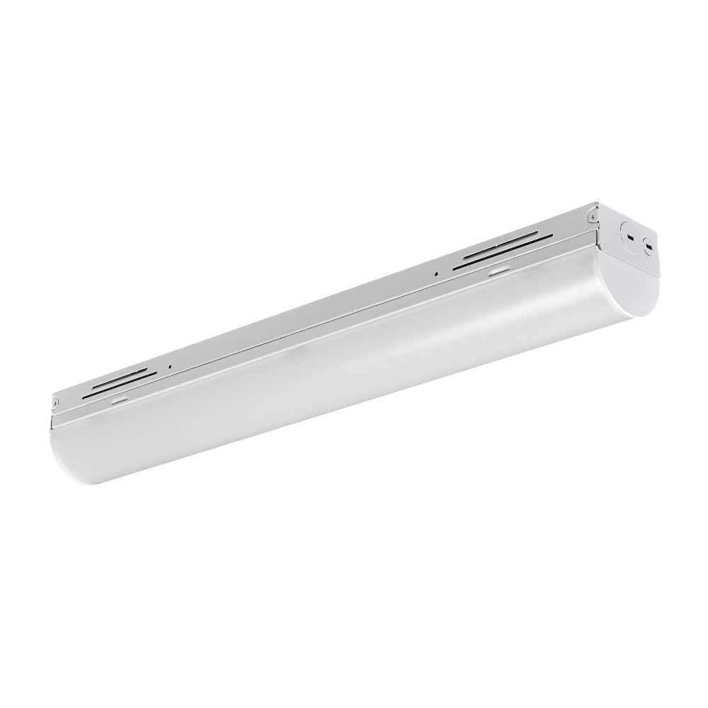 Luxrite 2' High Output Narrow Linear Fixture - 5CCT & 4 Wattage Selectable + MS