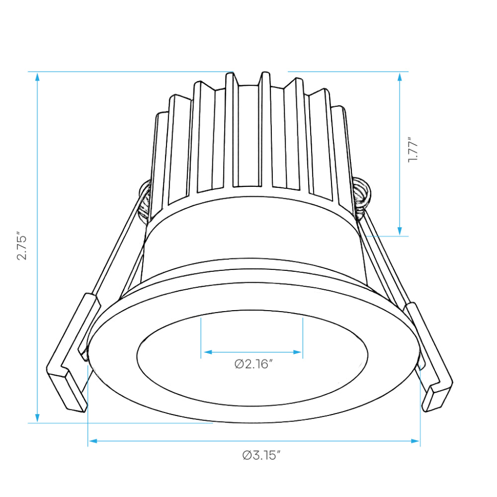 Luxrite 2" Interchangeable Module - 5CCT Selectable Additional Image 4