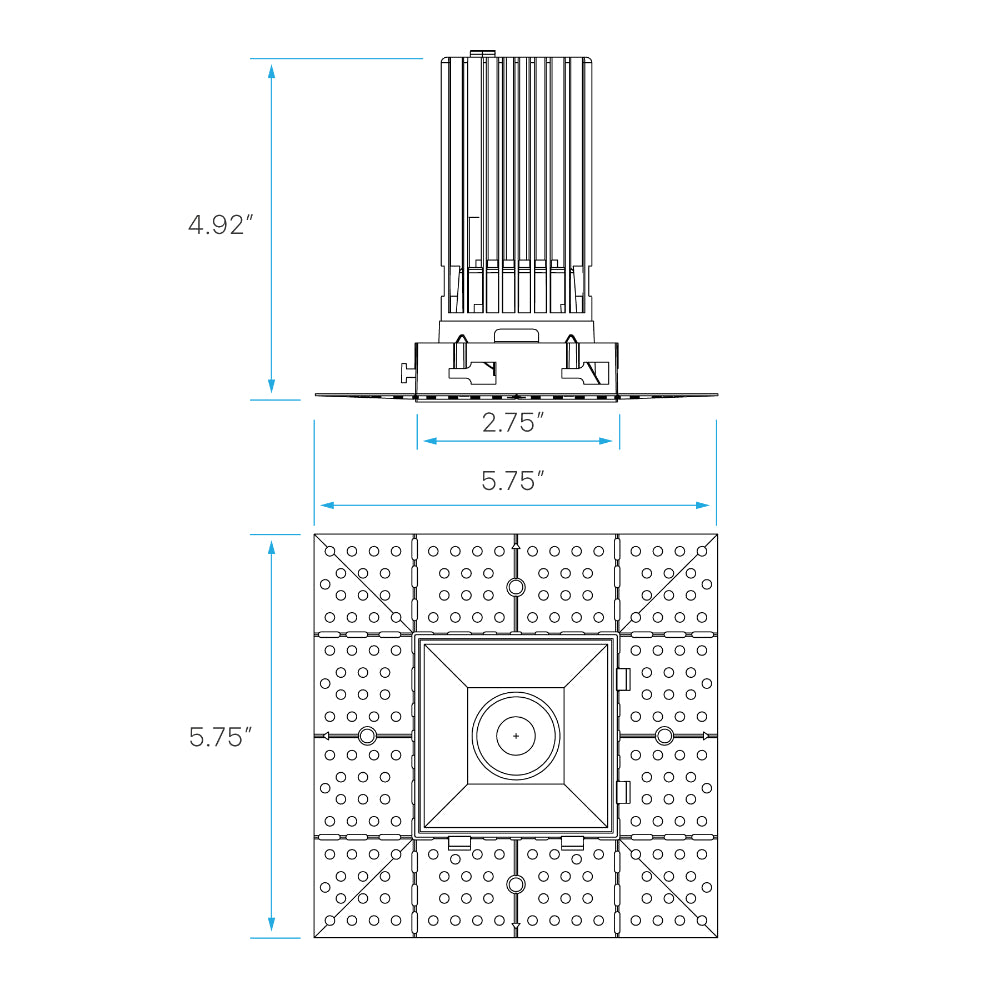 Luxrite 2" Interlocking High Output Trimless Module - 5CCT Selectable Additional Image 5