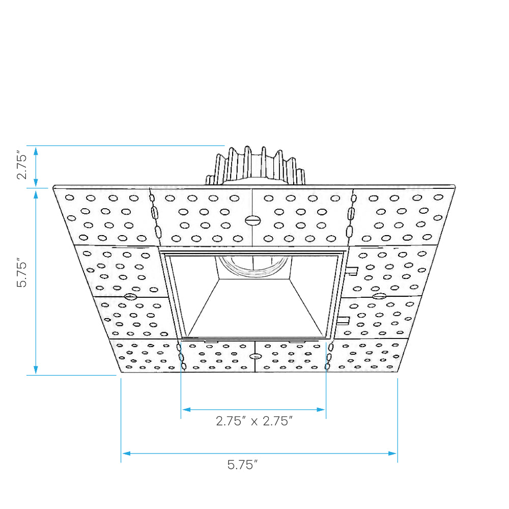Luxrite 2" Interlocking Trimless Module Spotlight - 5CCT Selectable Additional Image 1