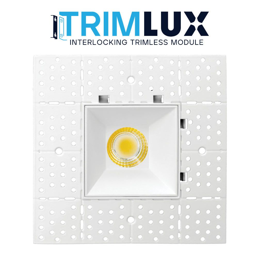 Luxrite 2" Interlocking Trimless Module Spotlight - 5CCT Selectable Additional Image 2