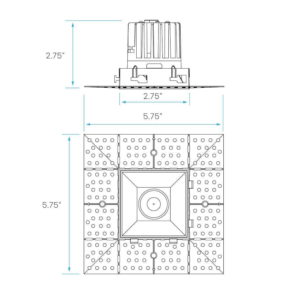 Luxrite 2" Interlocking Trimless Module Spotlight - 5CCT Selectable Additional Image 5