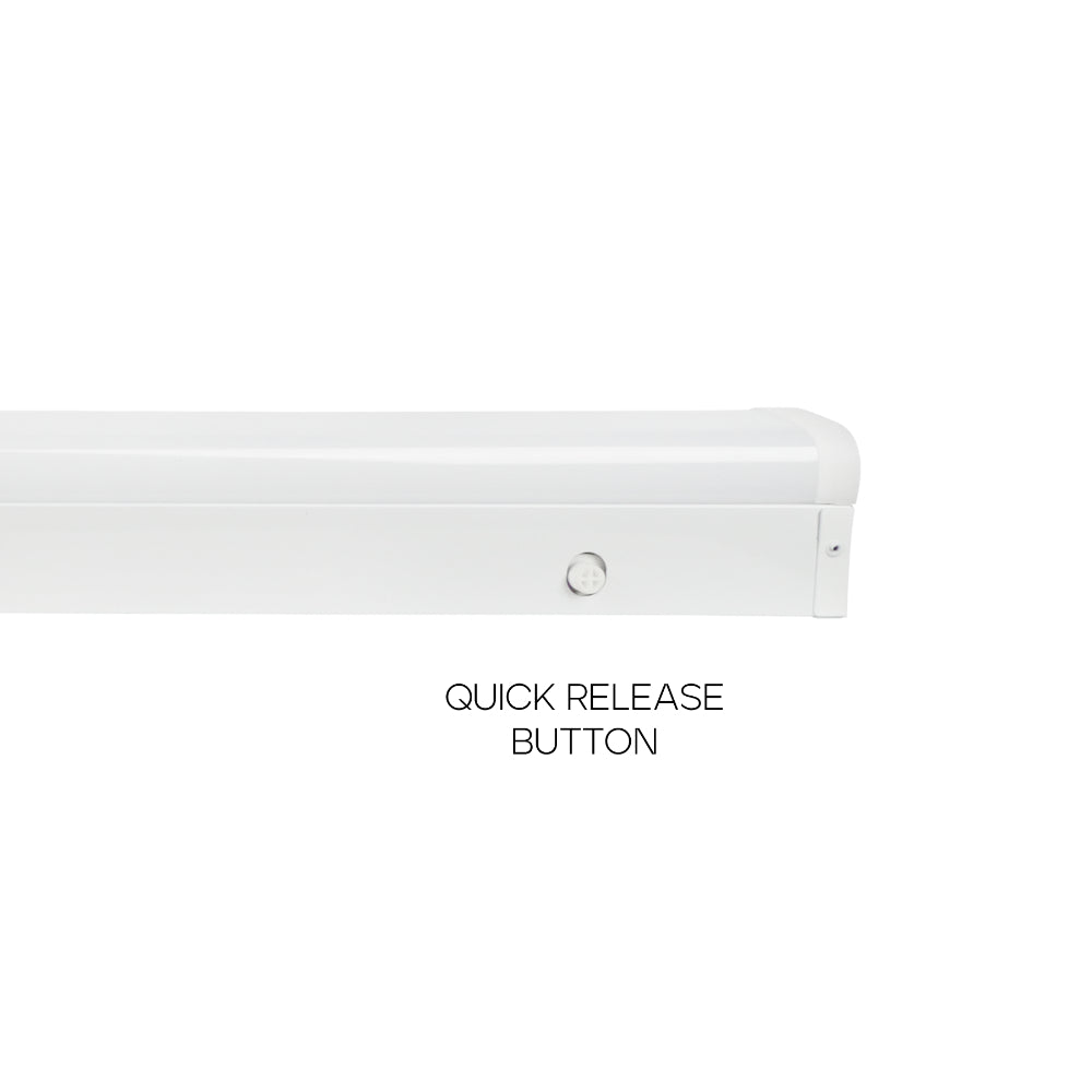 Luxrite 2' Quick Release Slim Linear Fixture - 3CCT & Wattage Selectable High Output Additional Image 1