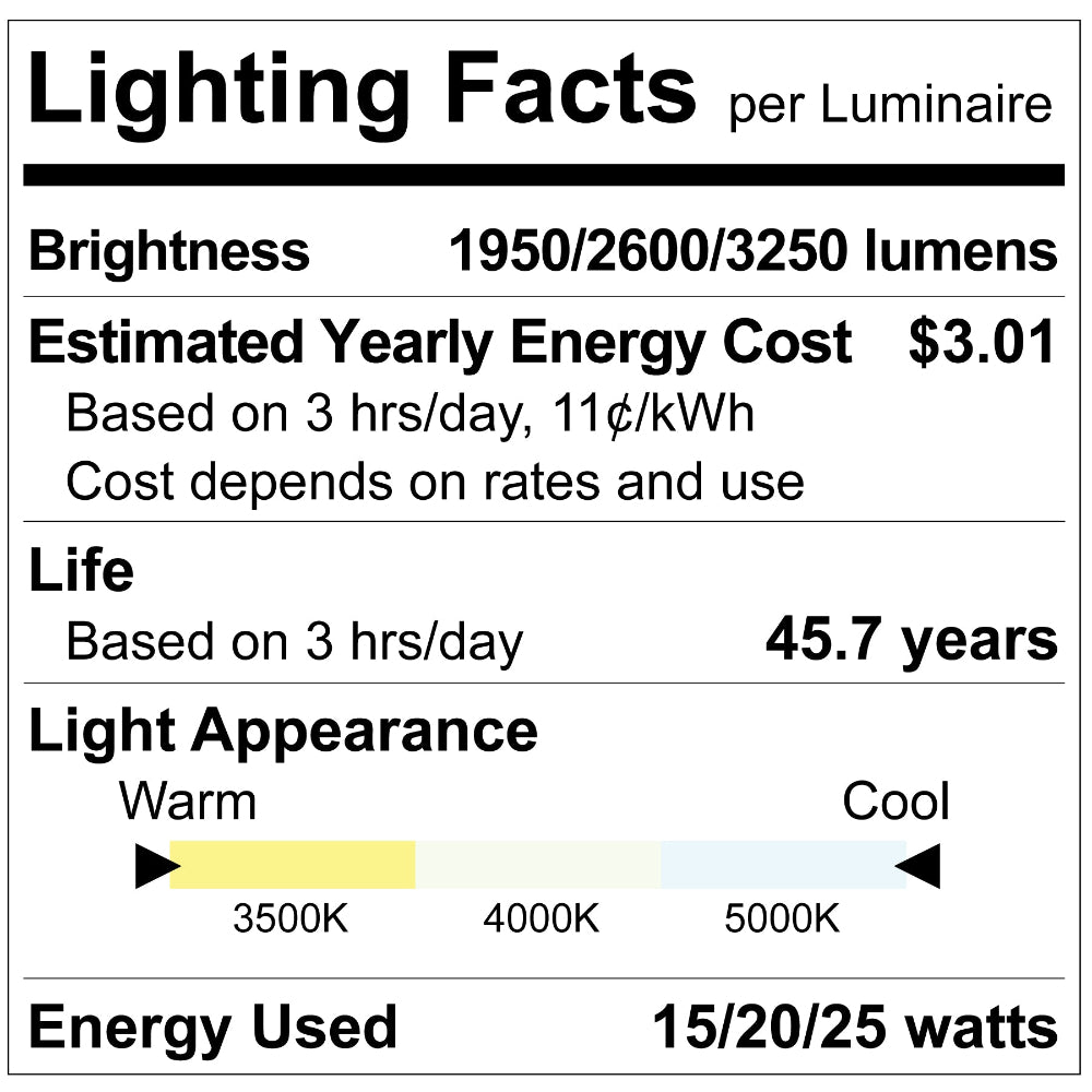 Luxrite 2' Quick Release Slim Linear Fixture - 3CCT & Wattage Selectable High Output Additional Image 3