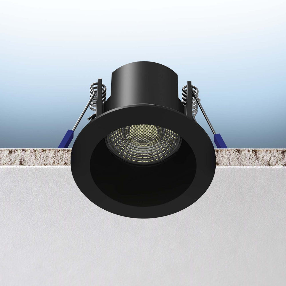 Luxrite 2" Regressed Canless Spotlight - Round - 5 CCT Select Universal Voltage/Dual Dimming