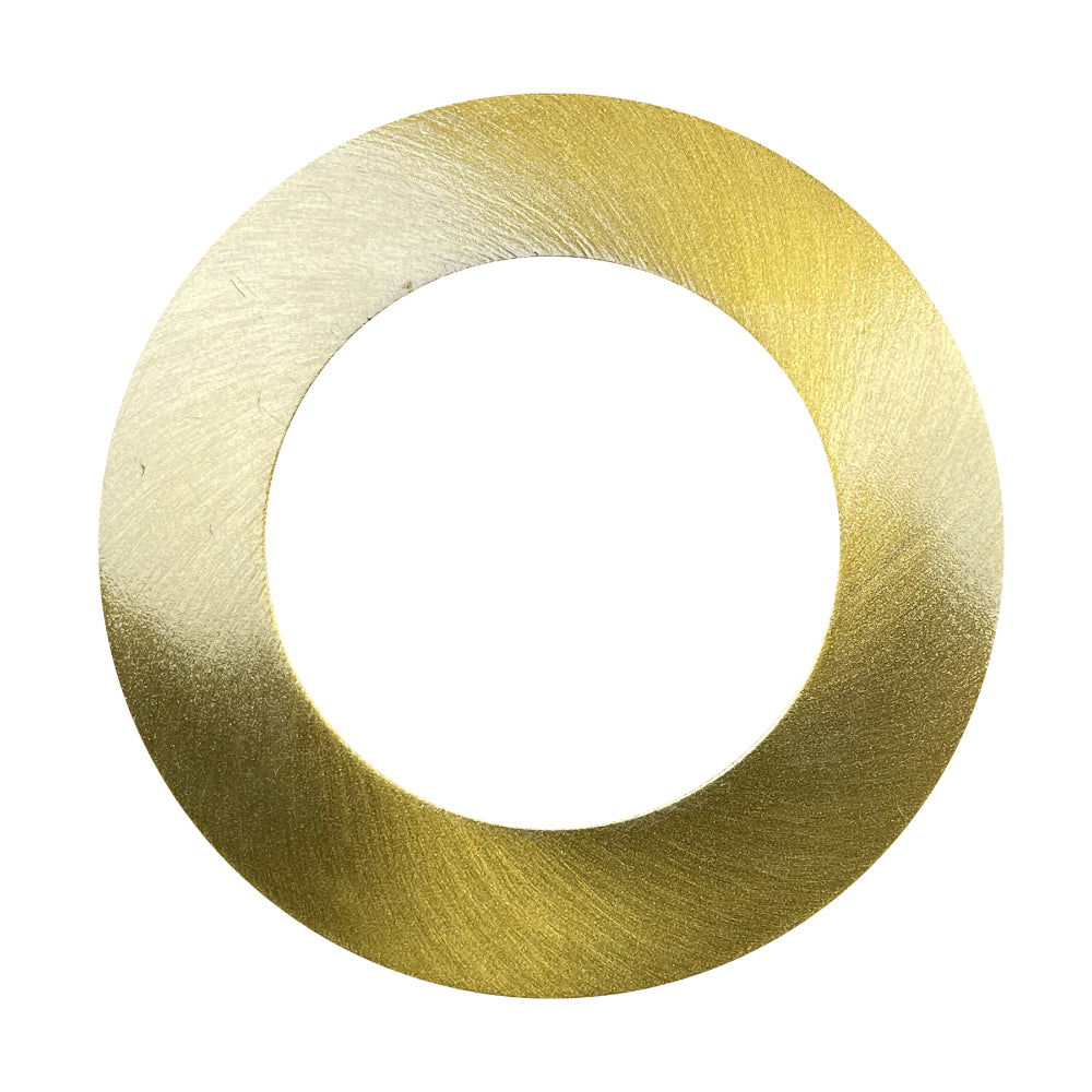 Luxrite 2" Regressed Interchangeable Canless Spotlight Round Brass Trim