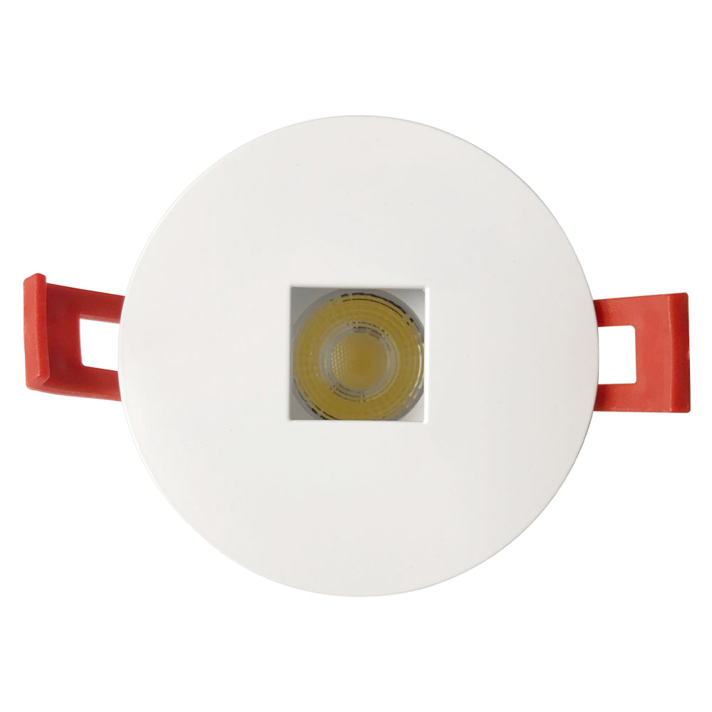 Luxrite 2" Regressed Interchangeable Canless Spotlight Round Square Hole Trim Additional Image 1