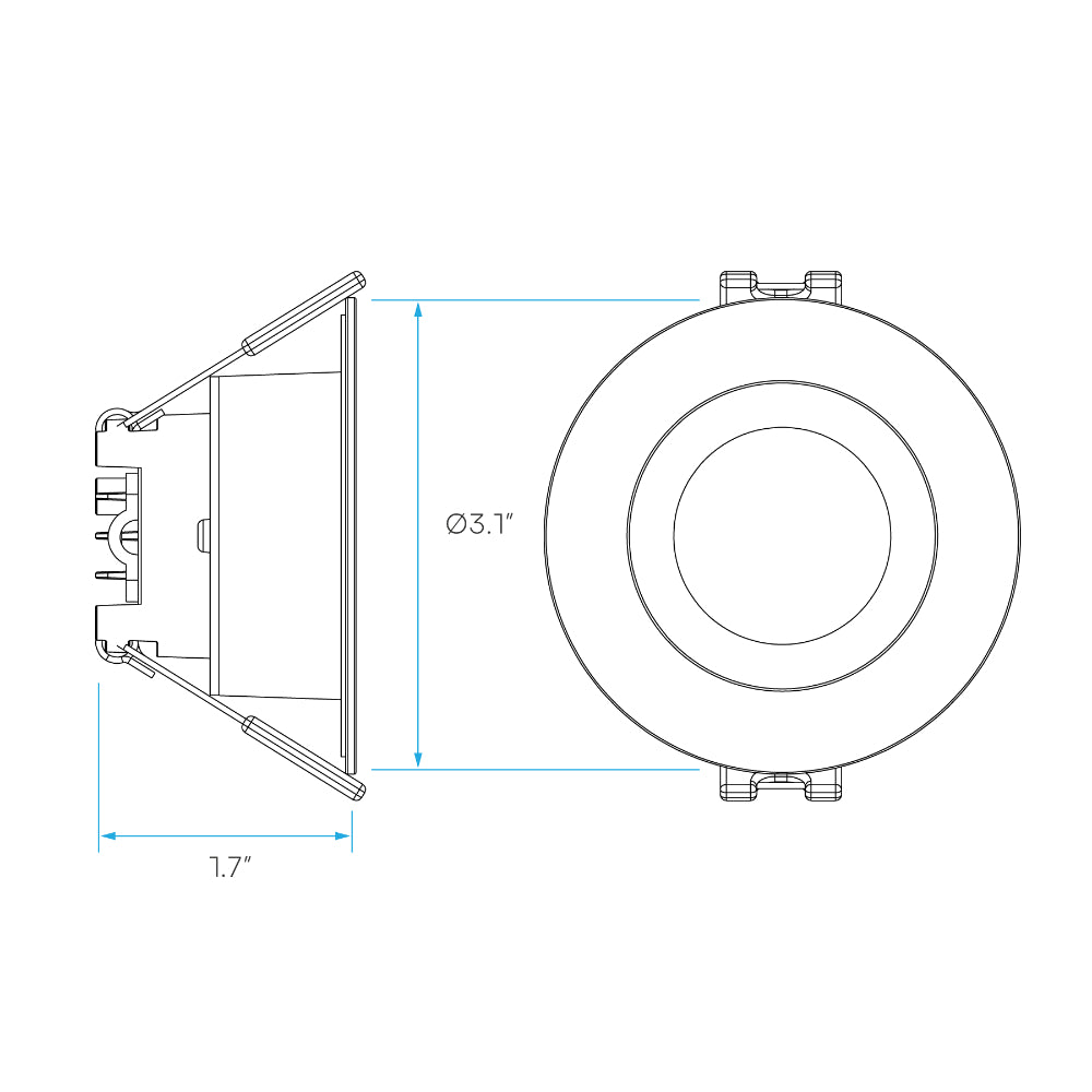Luxrite 2" Regressed Mini Panel 5CCT - High Output Additional Image 4