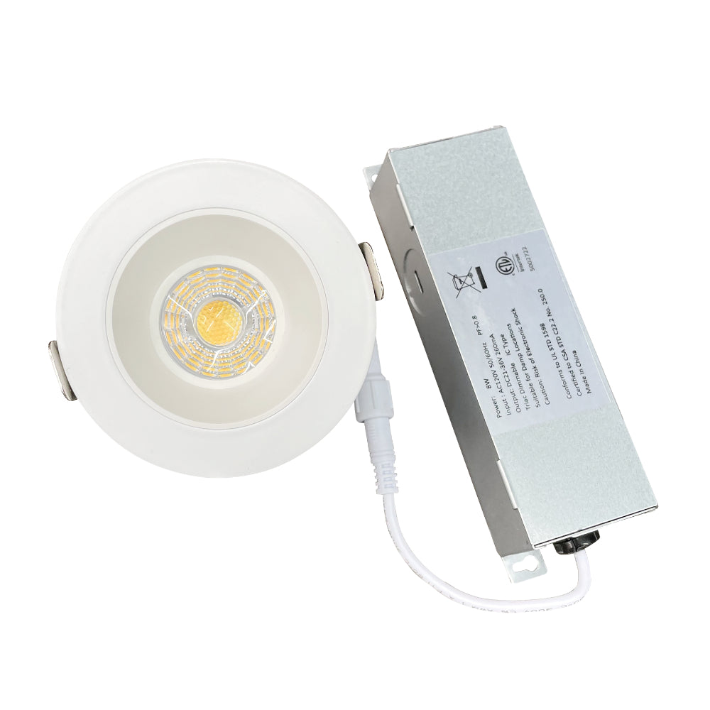Luxrite 2" Regressed Round Canless Spotlight - 5 CCT Selectable Additional Image 3