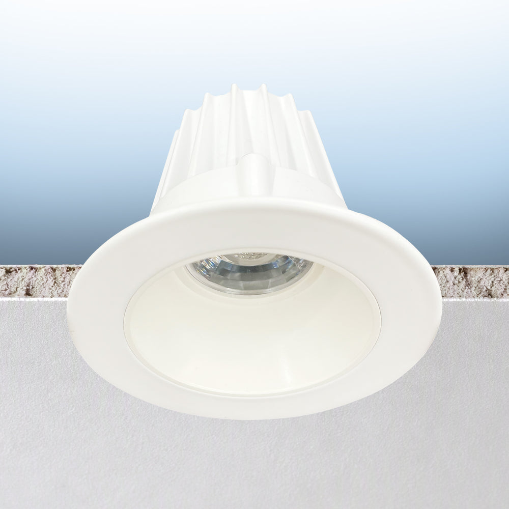 Luxrite 2" Regressed Round Canless Spotlight - 5 CCT Selectable