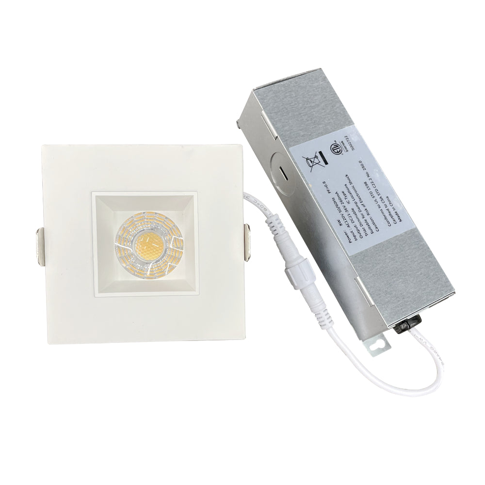 Luxrite 2" Regressed Square Canless Spotlight - 5 CCT Selectable Additional Image 3