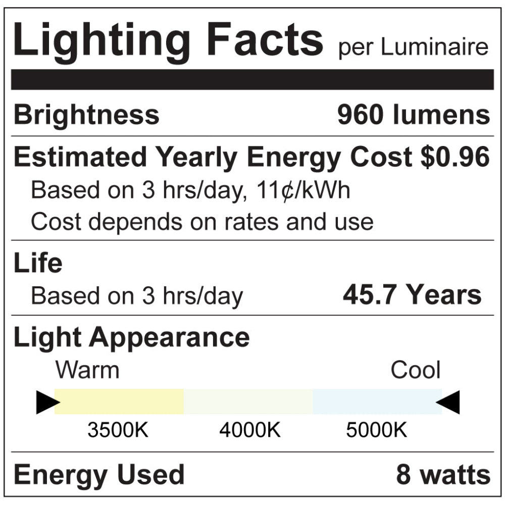 Luxrite 2' T8 8W 3CCT Universal 3 Way LED Lamp Additional Image 3
