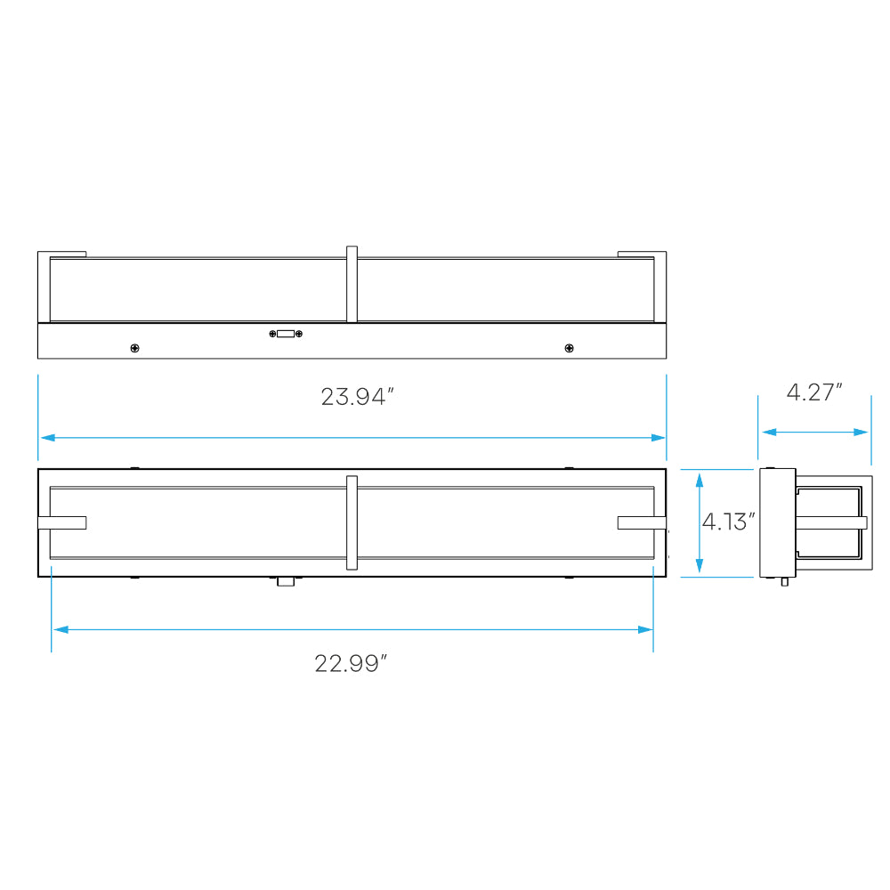 Luxrite 24" LED Vanity Fixture - Brushed Nickel Additional Image 1