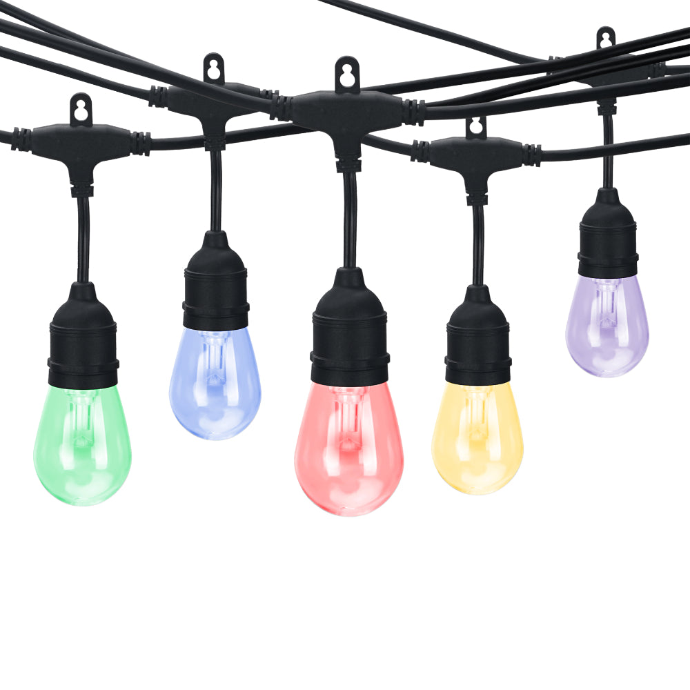 Luxrite 24' RGBW Plug In String Lights