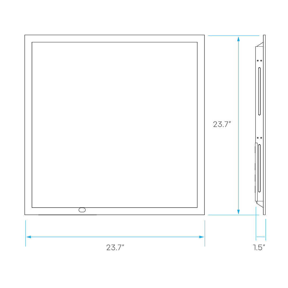 Luxrite 2x2 Backlit Panel 5CCT & 4 Wattage Selectable - Sensor Ready - High Output Additional Image 2