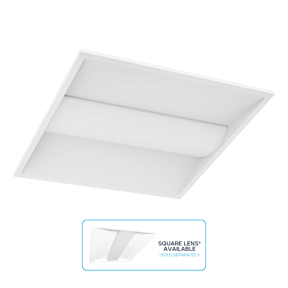 Luxrite 2x2 Center-Basket Troffer 5CCT & 5 Wattage Selectable Additional Image 1