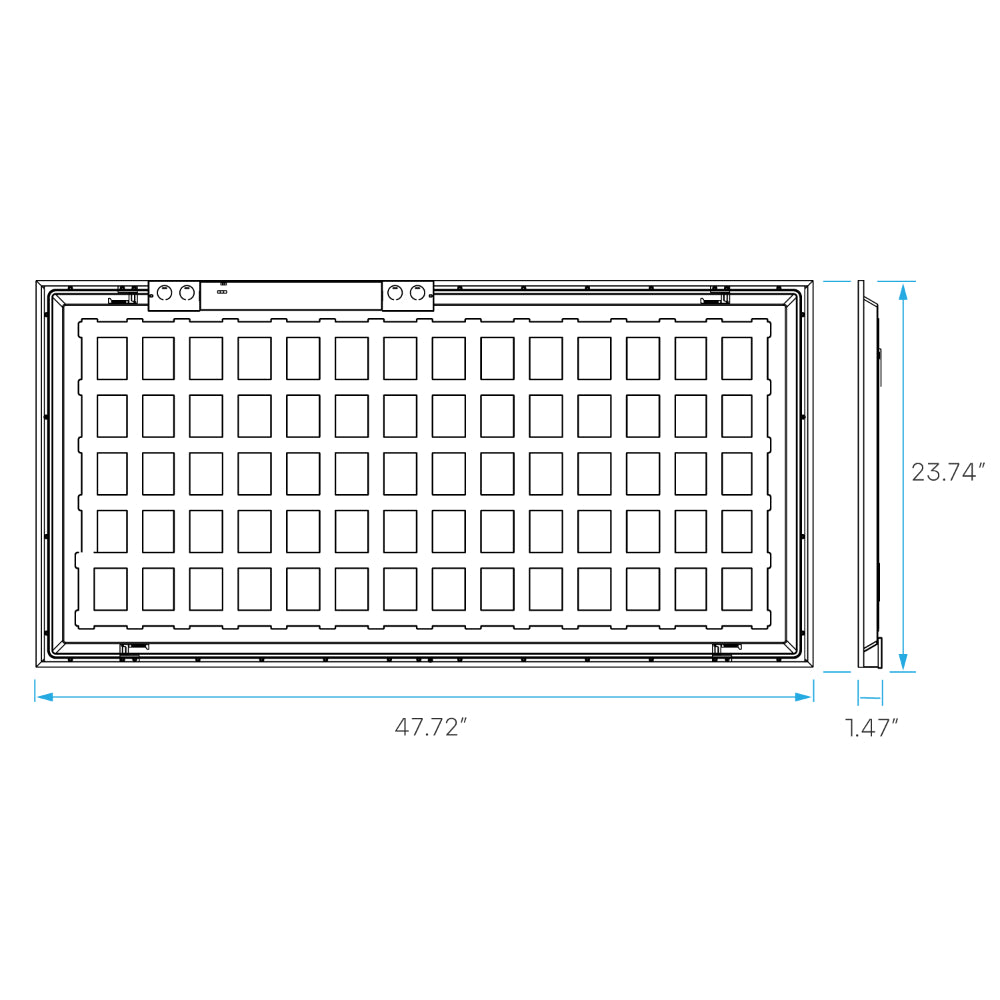 Luxrite 2x4 Backlit Panel 3 Wattage & 5 CCT Selectable +EM Additional Image 1