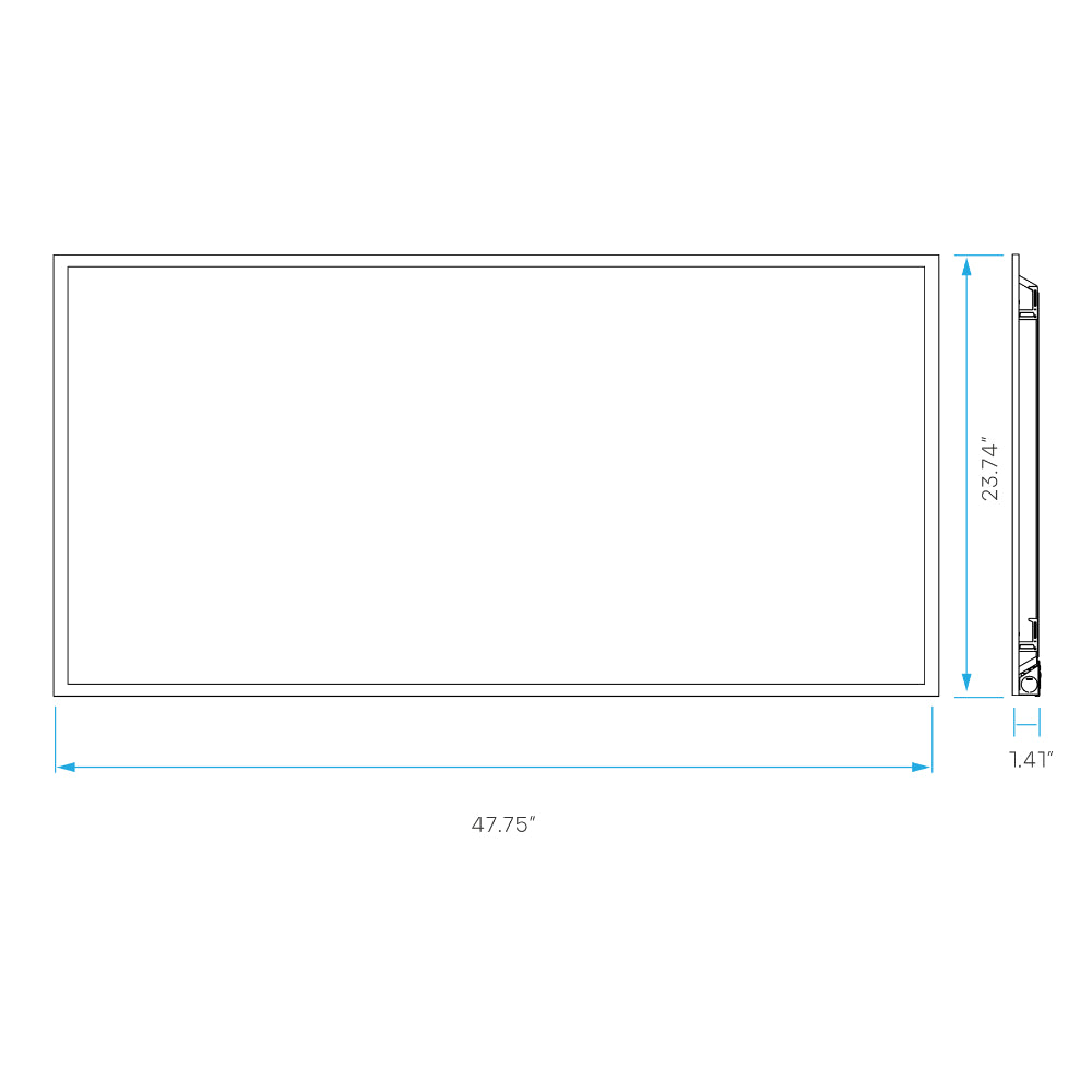 Luxrite 2x4 Backlit Panel 5 Wattage & 5 CCT Selectable - High CRI Additional Image 1