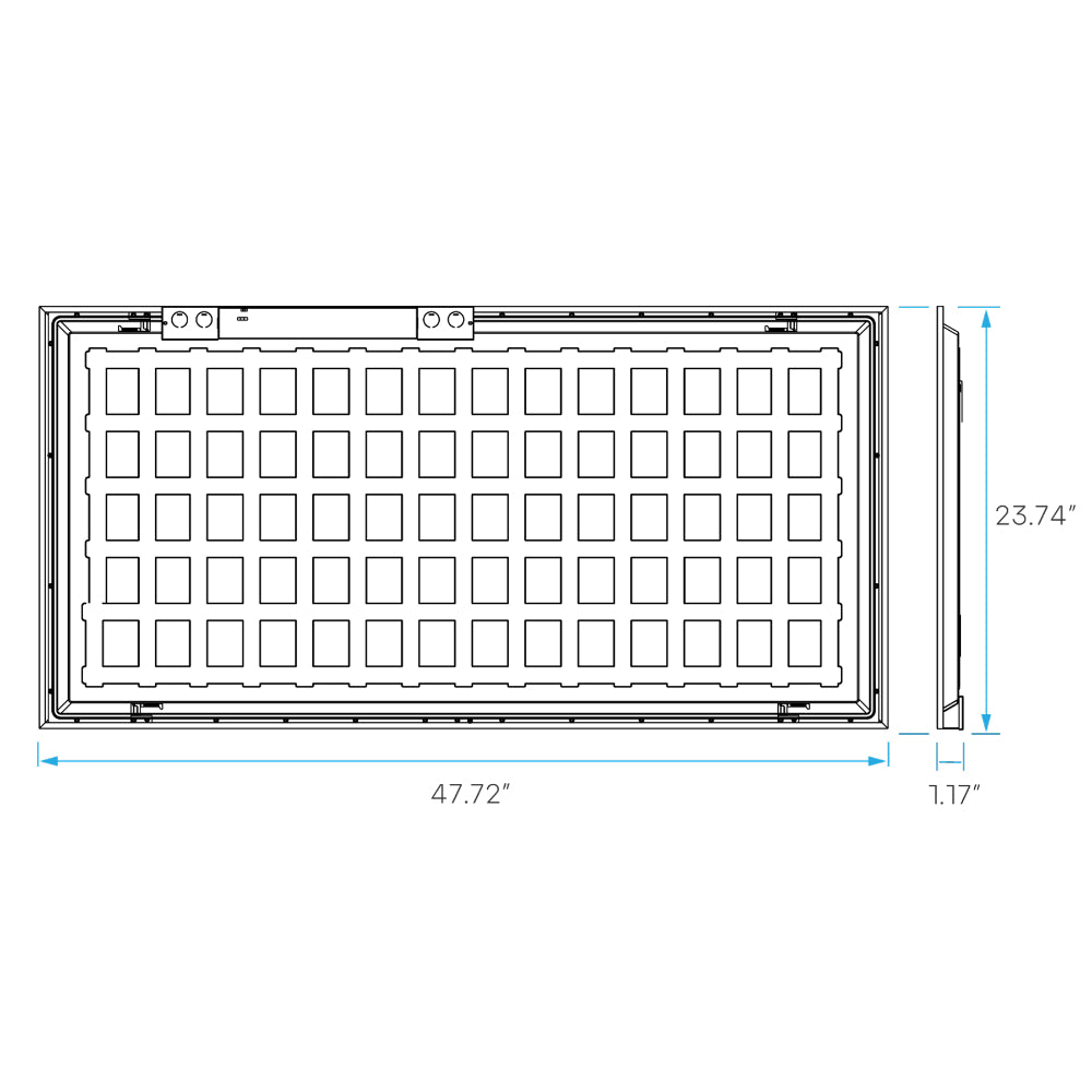Luxrite 2x4 Backlit Panel 5CCT & 5 Wattage Selectable - Sensor Ready +EM Additional Image 2