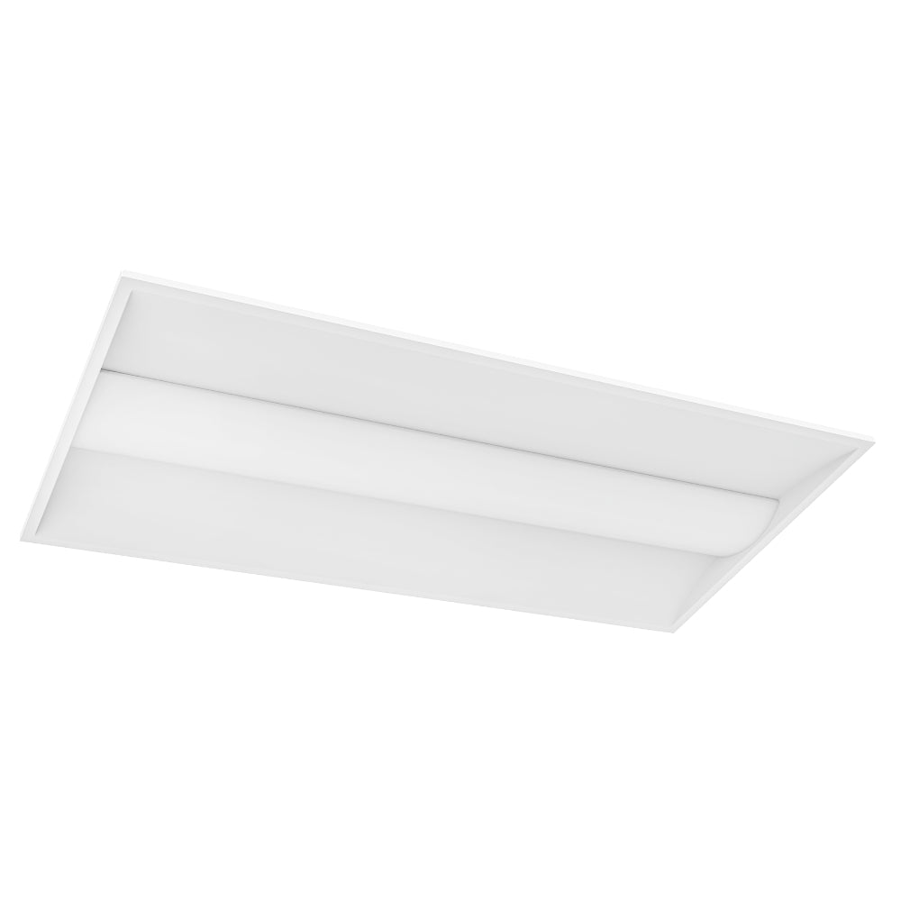 Luxrite 2x4 Center-Basket Troffer 5CCT & 5 Wattage Selectable