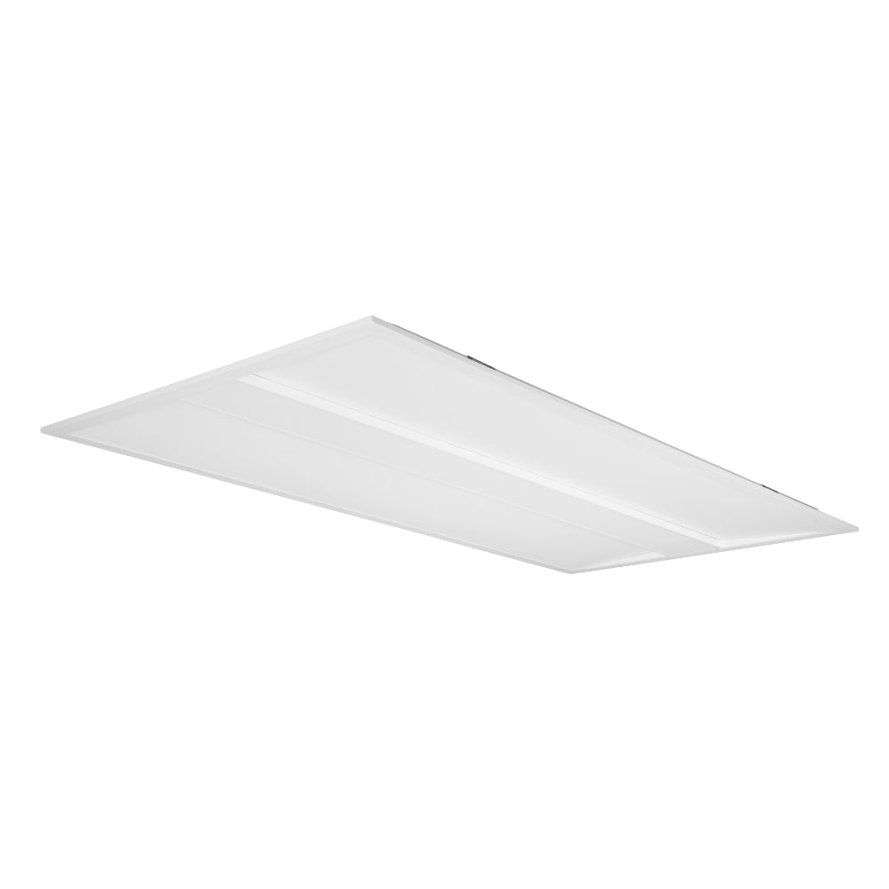 Luxrite 2x4 Center Lens Designer Panel - 5CCT & 4 Wattage Selectable Sensor Ready + EM
