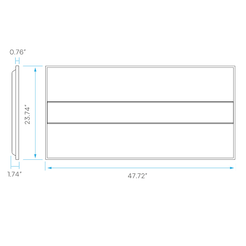 Luxrite 2x4 Designer Panel - 3CCT & Wattage Selectable Additional Image 3