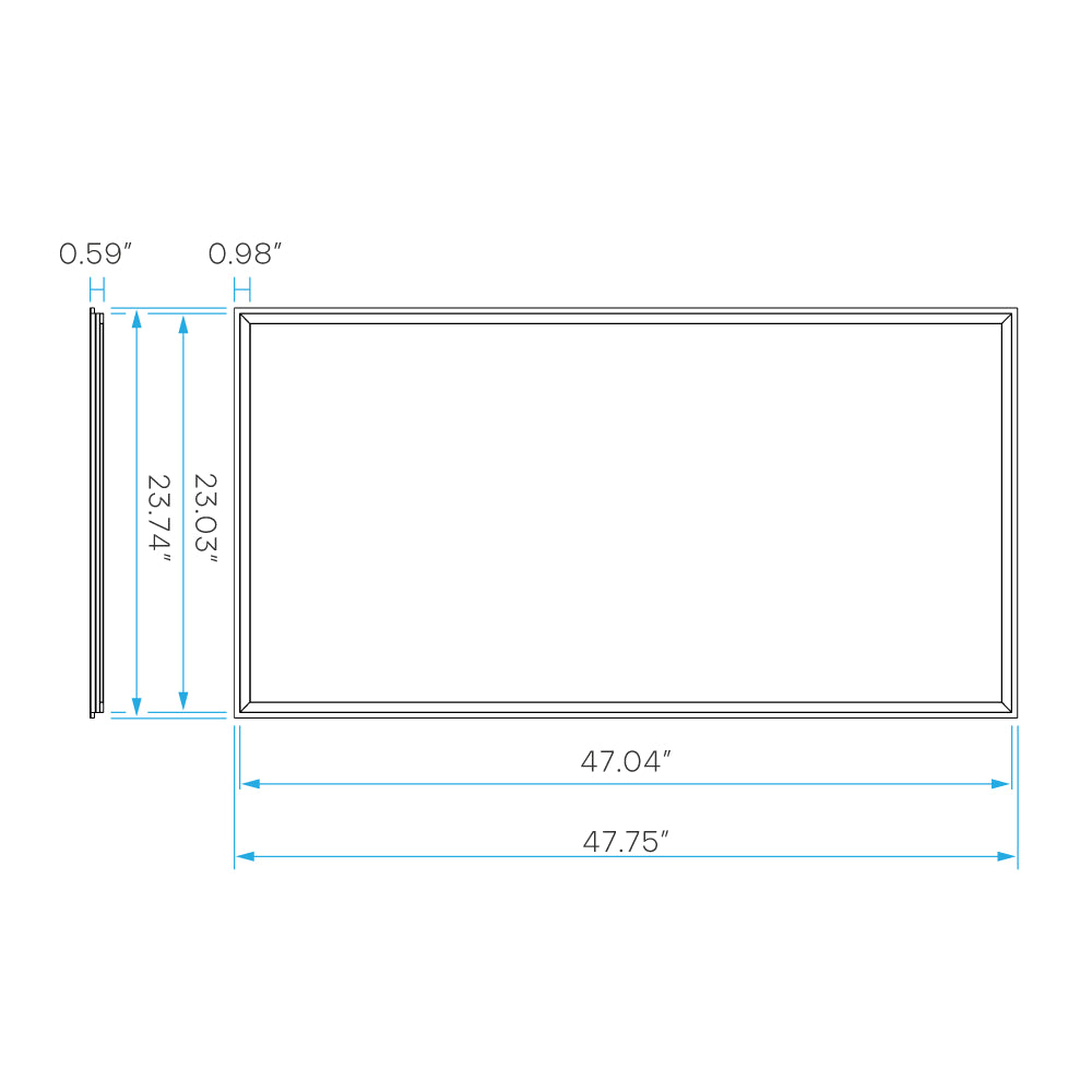 Luxrite 2x4 Frame Panel 5CCT & 3 Wattage Selectable+EM Additional Image 2