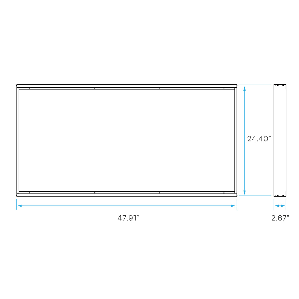 Luxrite 2x4 Panel Surface Kit Additional Image 2