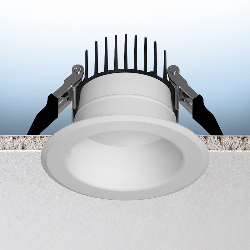 Luxrite 3" 5 CCT & 3 Wattage Selectable - Universal Voltage/Dual Dimming High Output Commercial Downlight