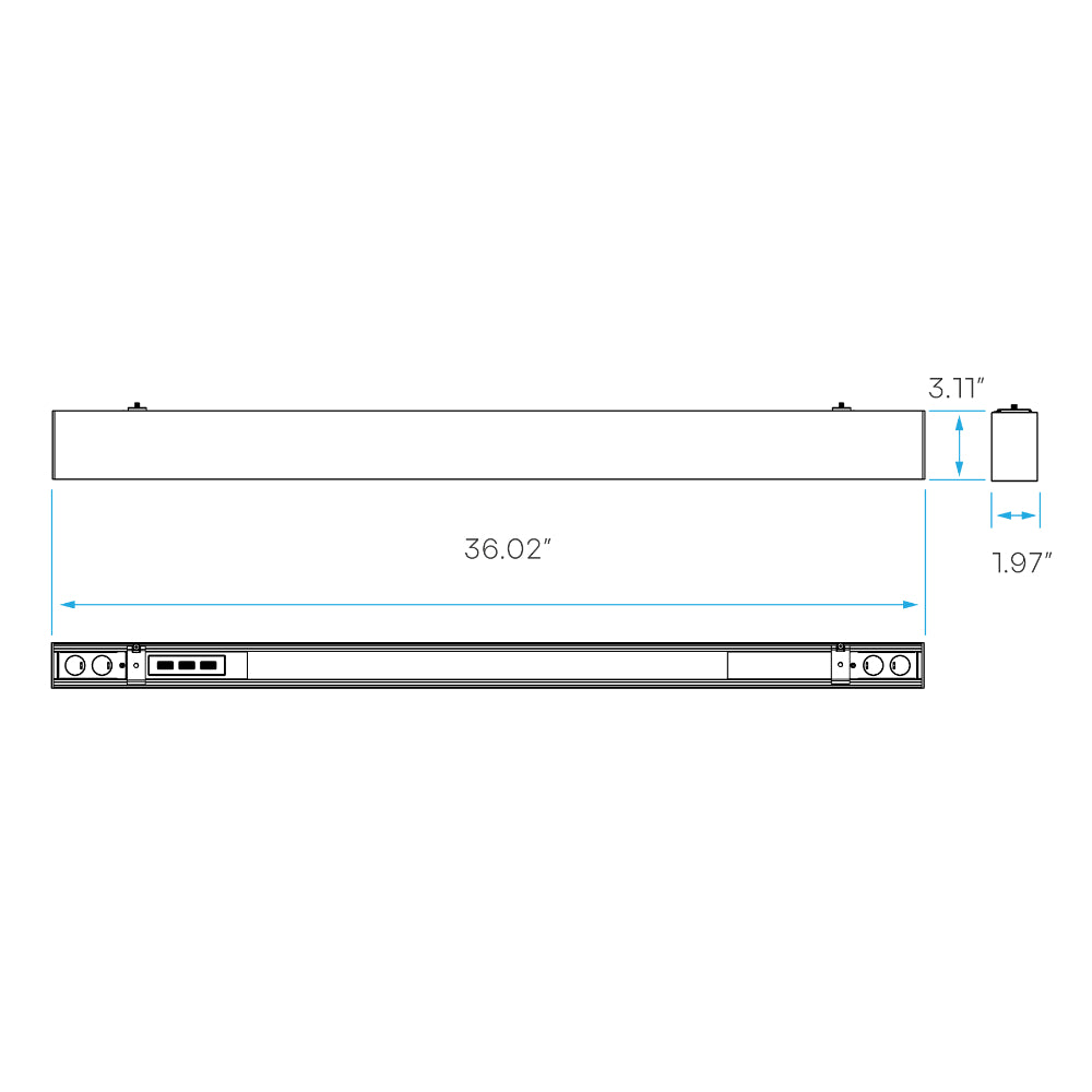 Luxrite 3' Architectural Linkable Linear 3 CCT/3 Wattage/Up-Down Selectable Additional Image 4