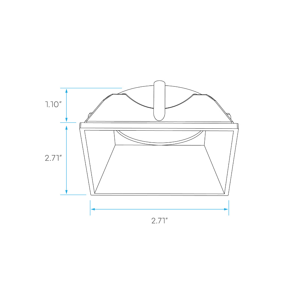 Luxrite 3" Architectural Module Reflector Replacement - Square Additional Image 1